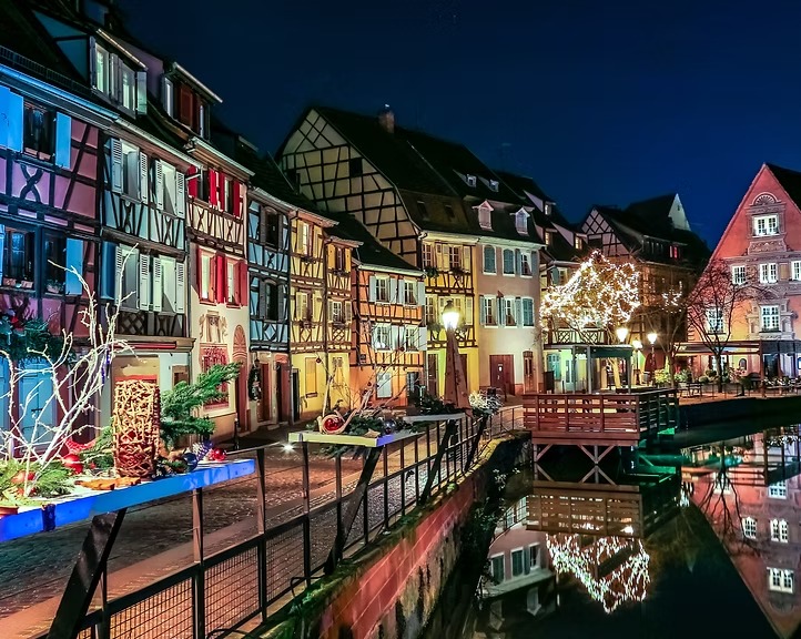 Colmar Christmas market, Marché de Noël in Alsace, France