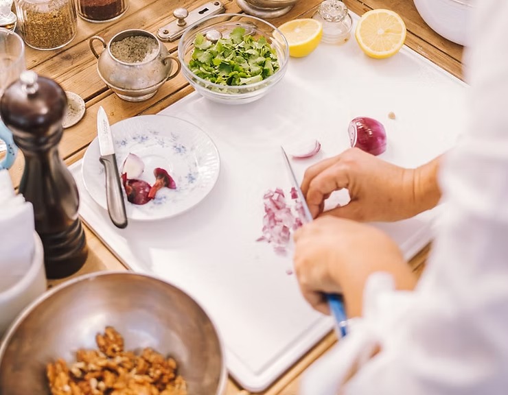 French cooking class in the Loire Valley wine region