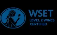WSET Level Award in Wines certification badge — internationally recognised wine expertise for private tours in France